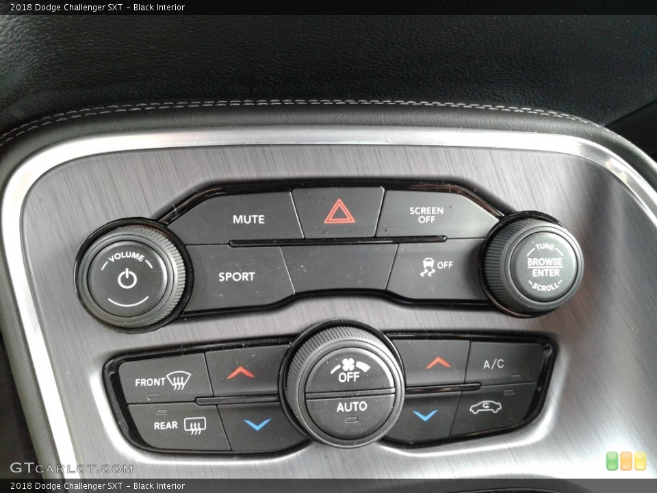 Black Interior Controls for the 2018 Dodge Challenger SXT #137429518