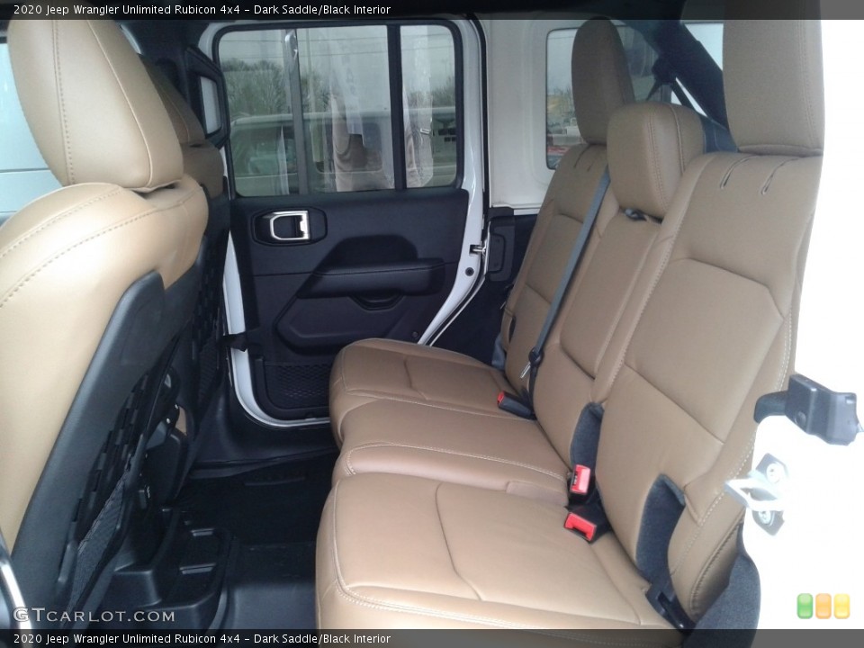 Dark Saddle/Black Interior Rear Seat for the 2020 Jeep Wrangler Unlimited Rubicon 4x4 #137430043