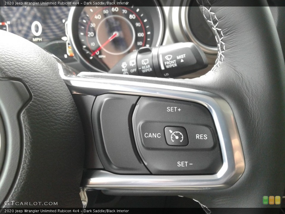 Dark Saddle/Black Interior Steering Wheel for the 2020 Jeep Wrangler Unlimited Rubicon 4x4 #137430214