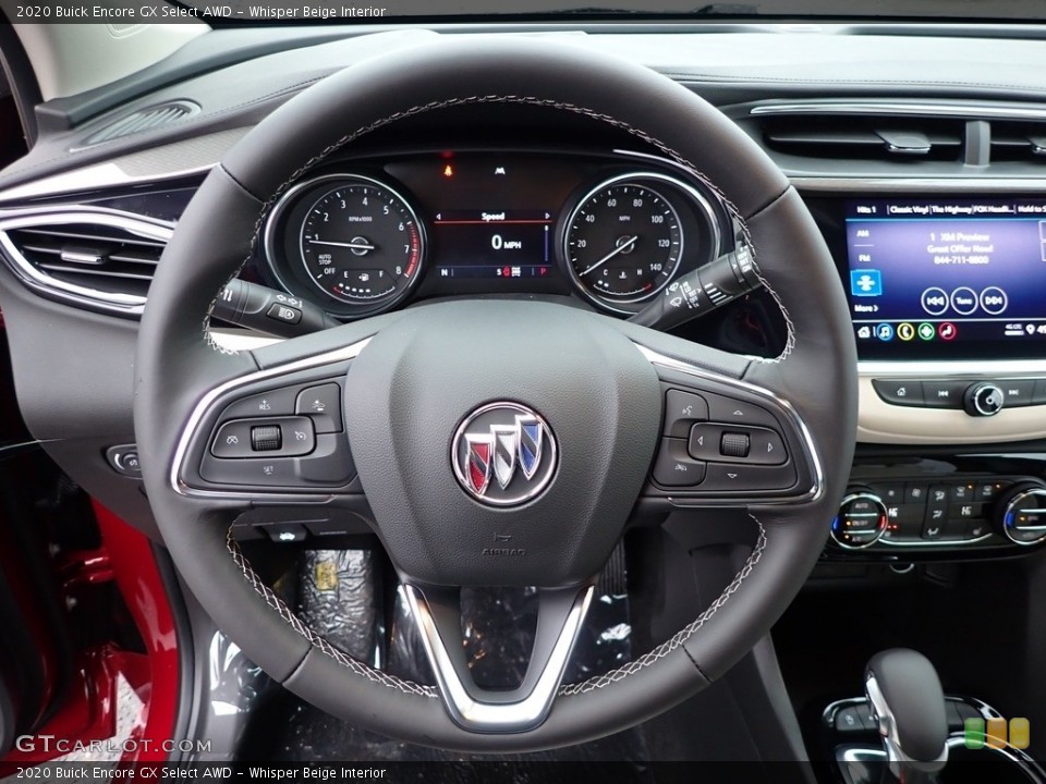 Whisper Beige Interior Steering Wheel for the 2020 Buick Encore GX Select AWD #137438765
