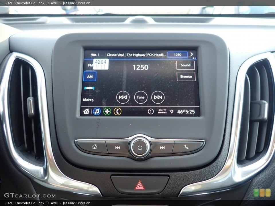 Jet Black Interior Controls for the 2020 Chevrolet Equinox LT AWD #137442842