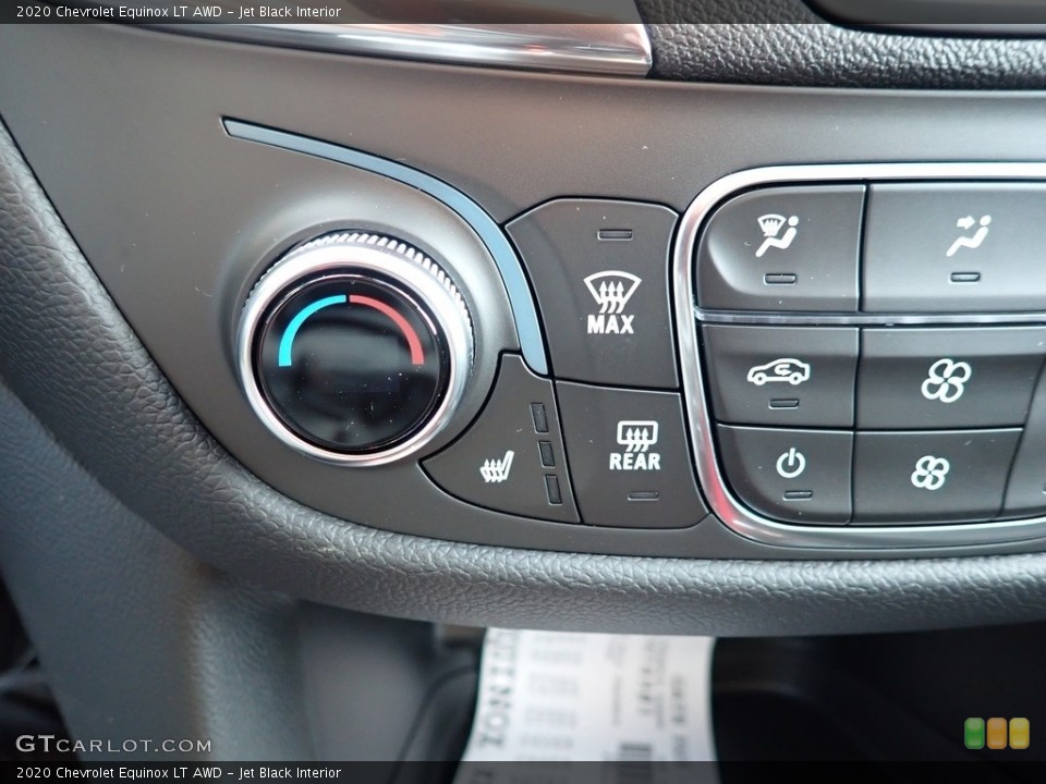 Jet Black Interior Controls for the 2020 Chevrolet Equinox LT AWD #137442896