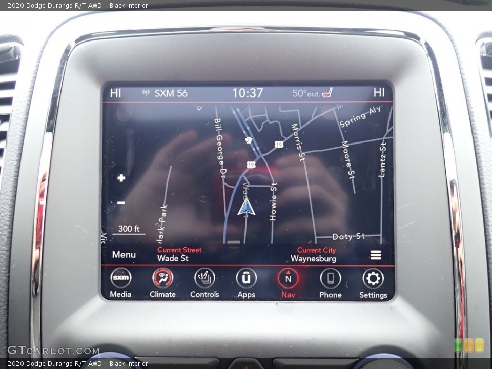 Black Interior Navigation for the 2020 Dodge Durango R/T AWD #137450291