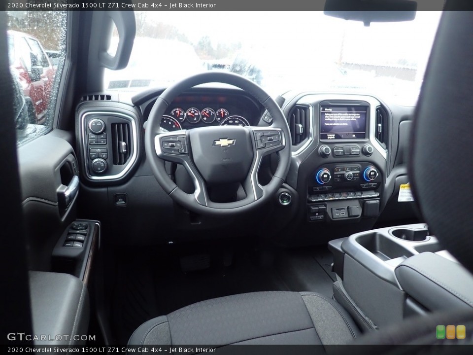 Jet Black Interior Dashboard for the 2020 Chevrolet Silverado 1500 LT Z71 Crew Cab 4x4 #137452787
