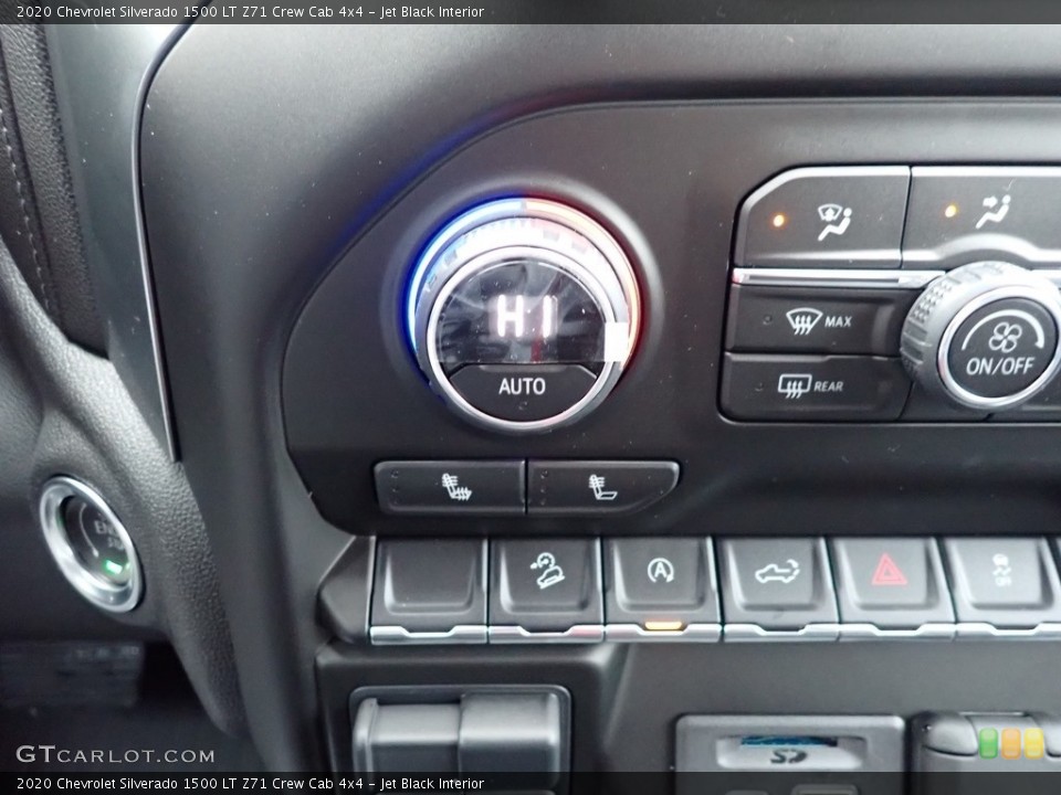 Jet Black Interior Controls for the 2020 Chevrolet Silverado 1500 LT Z71 Crew Cab 4x4 #137452880
