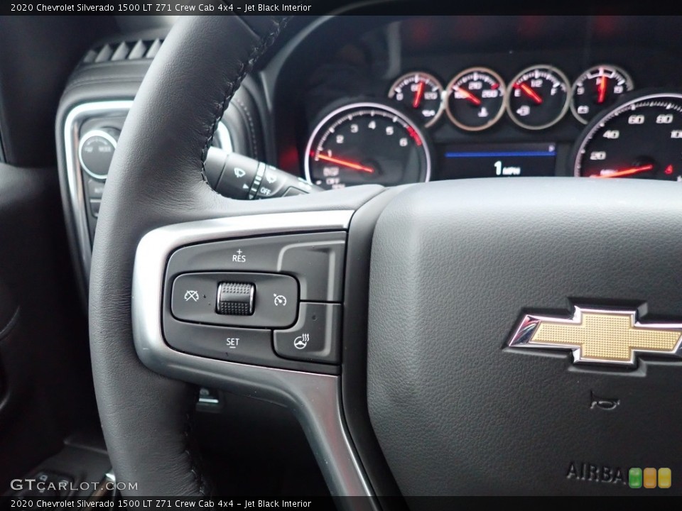 Jet Black Interior Steering Wheel for the 2020 Chevrolet Silverado 1500 LT Z71 Crew Cab 4x4 #137452928