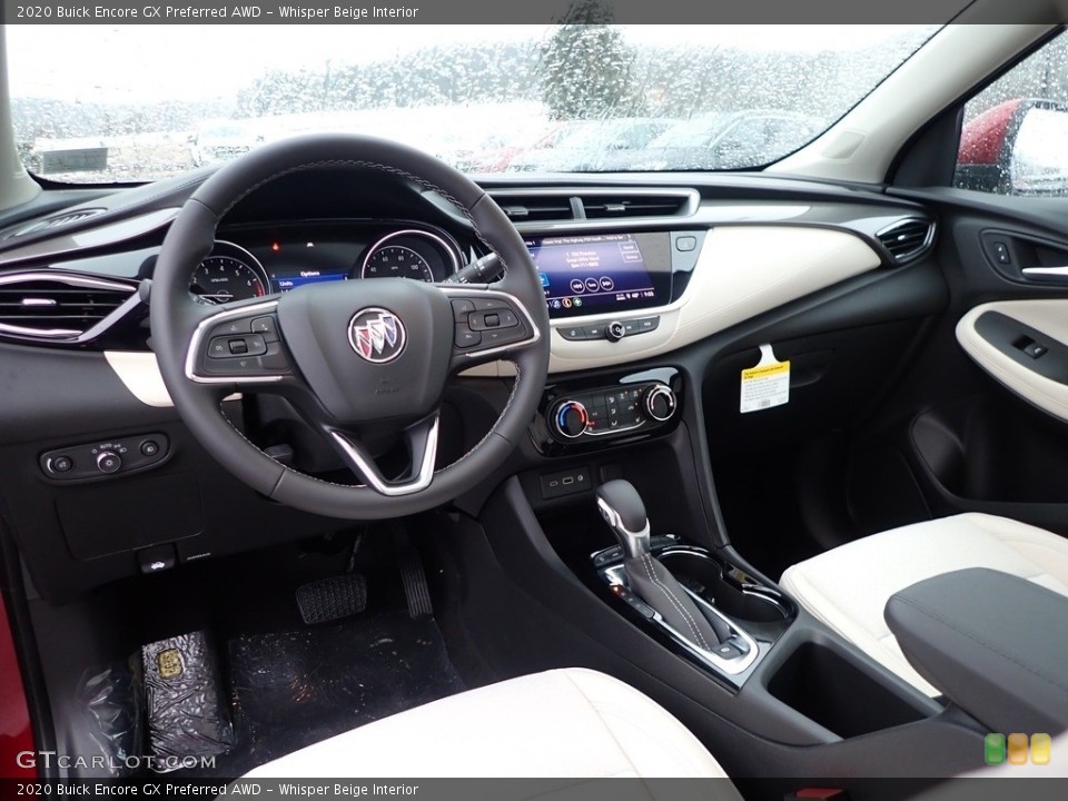 Whisper Beige Interior Dashboard for the 2020 Buick Encore GX Preferred AWD #137453486