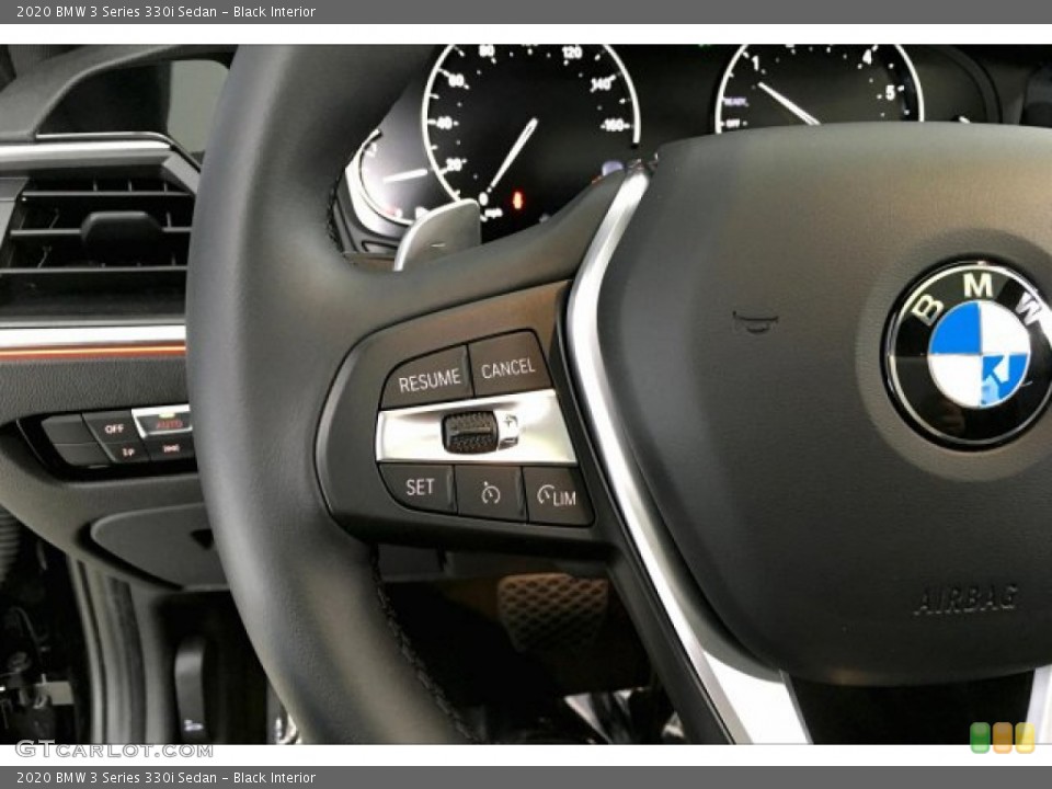 Black Interior Steering Wheel for the 2020 BMW 3 Series 330i Sedan #137453741