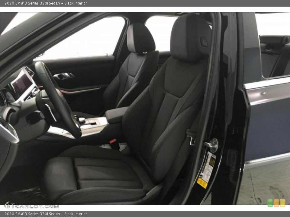 Black Interior Front Seat for the 2020 BMW 3 Series 330i Sedan #137453947
