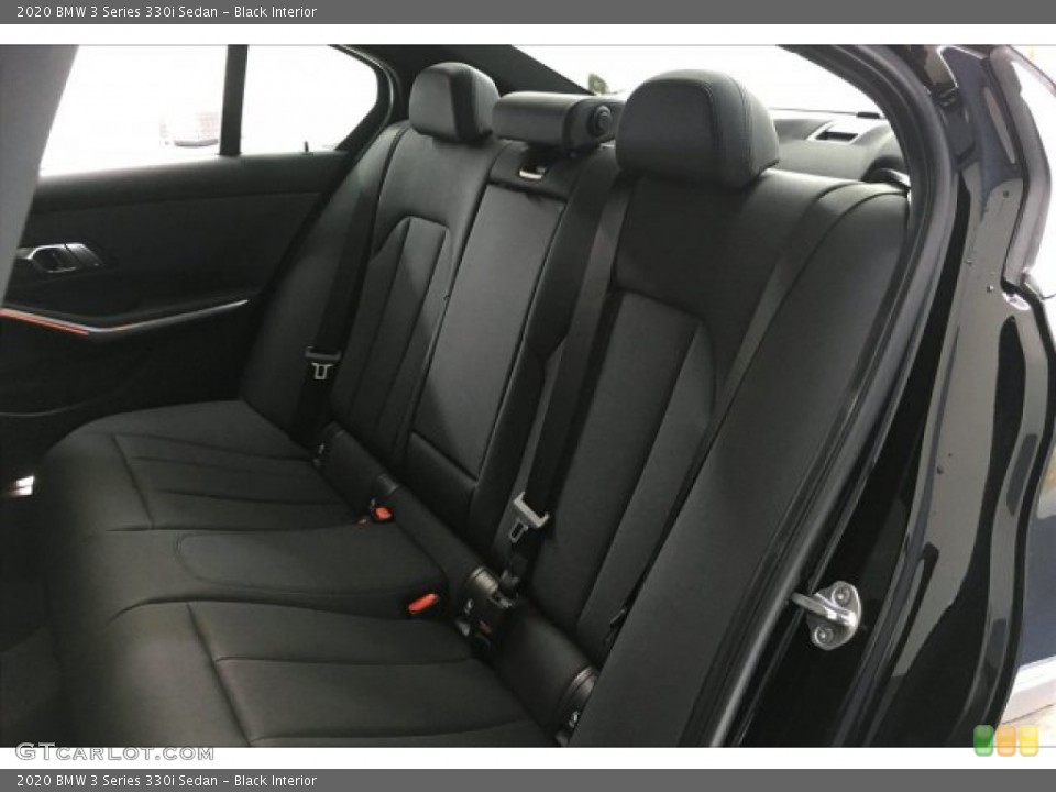 Black Interior Rear Seat for the 2020 BMW 3 Series 330i Sedan #137453957