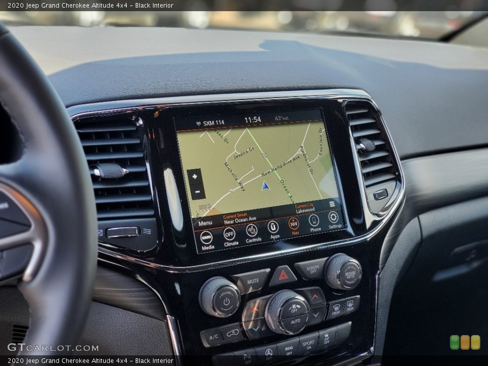 Black Interior Navigation for the 2020 Jeep Grand Cherokee Altitude 4x4 #137458284