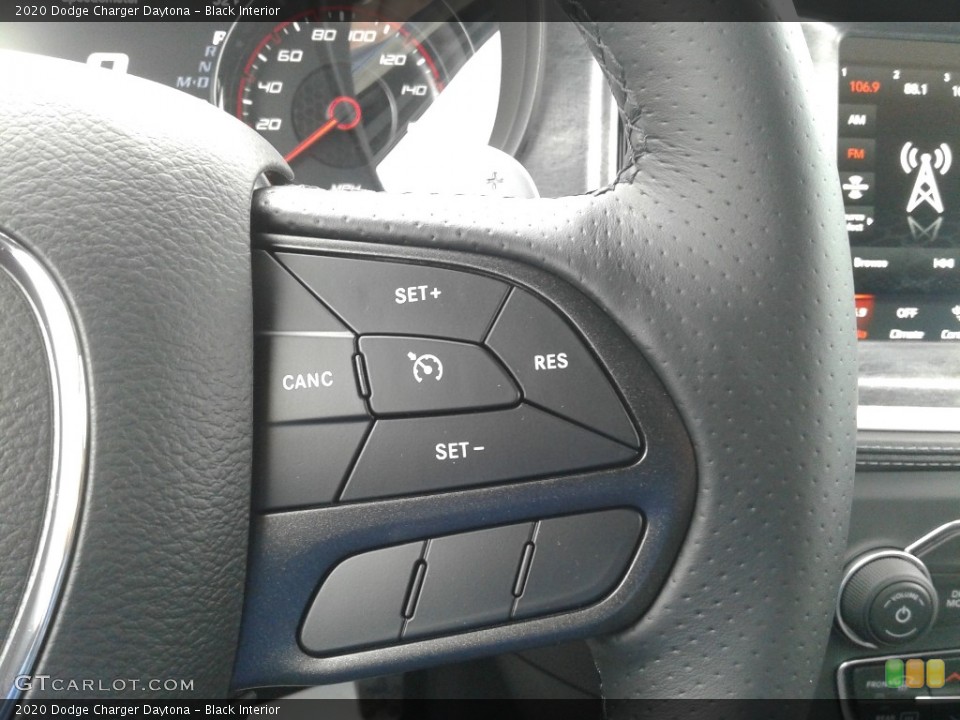 Black Interior Steering Wheel for the 2020 Dodge Charger Daytona #137460135
