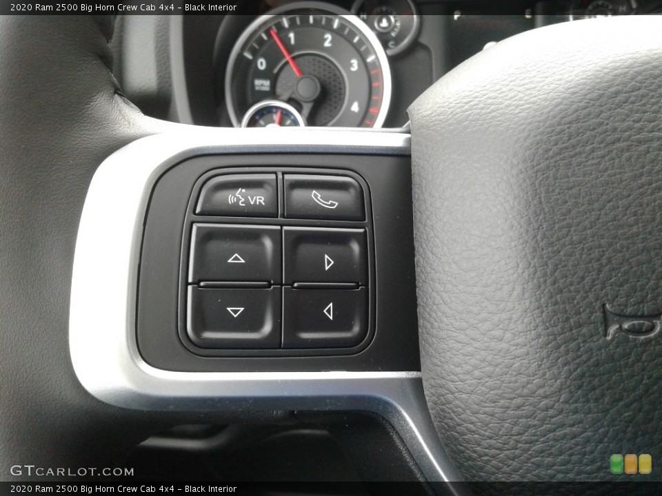 Black Interior Steering Wheel for the 2020 Ram 2500 Big Horn Crew Cab 4x4 #137460951