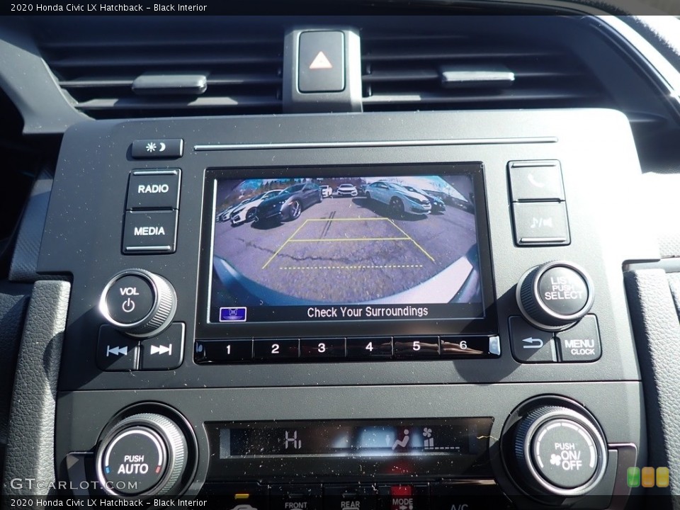 Black Interior Controls for the 2020 Honda Civic LX Hatchback #137465259