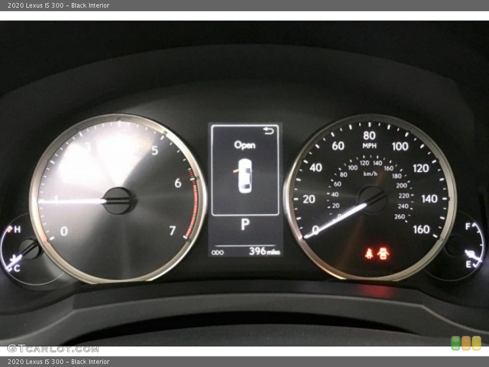Black Interior Gauges for the 2020 Lexus IS 300 #137465592