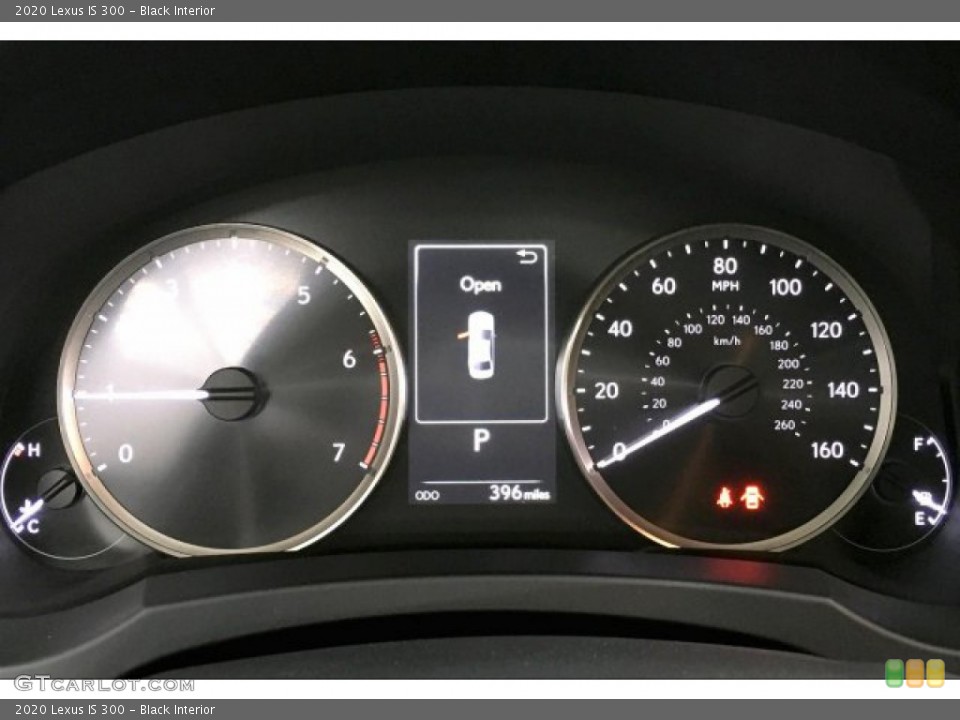 Black Interior Gauges for the 2020 Lexus IS 300 #137465592