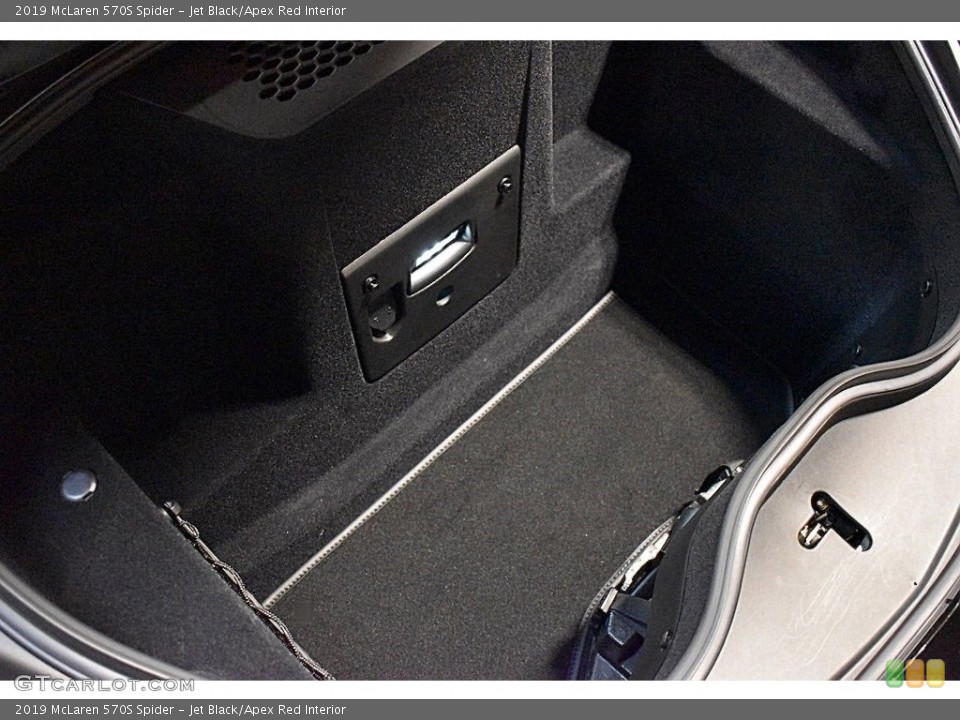 Jet Black/Apex Red Interior Trunk for the 2019 McLaren 570S Spider #137466342