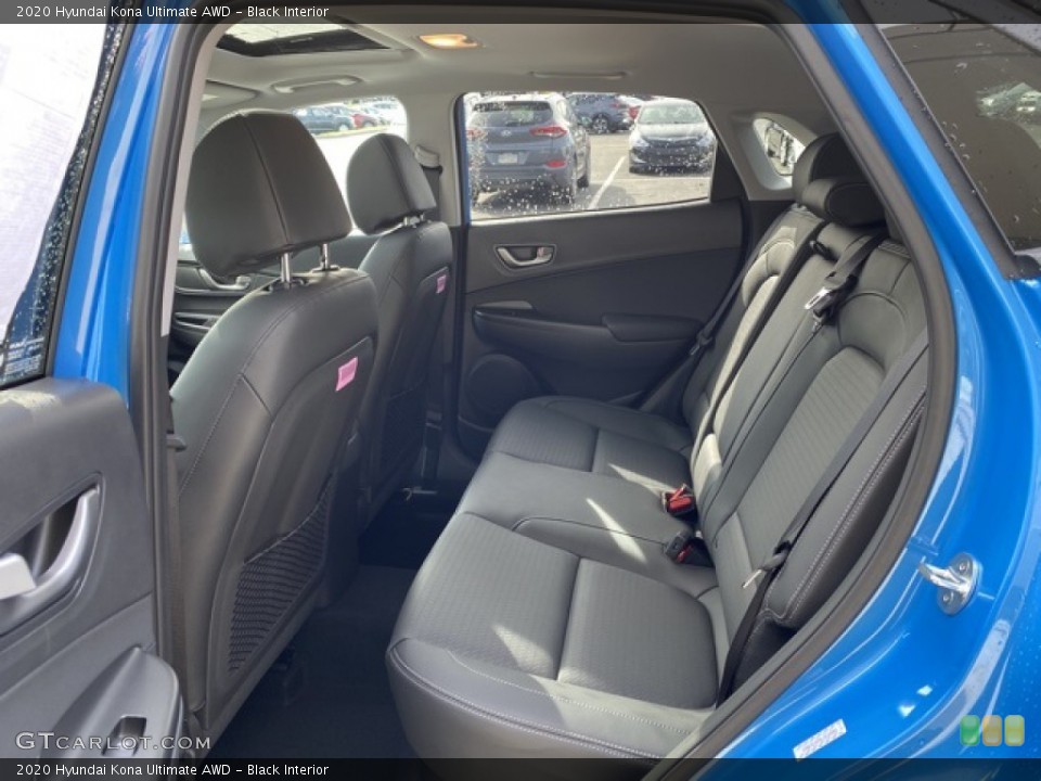 Black Interior Rear Seat for the 2020 Hyundai Kona Ultimate AWD #137475912