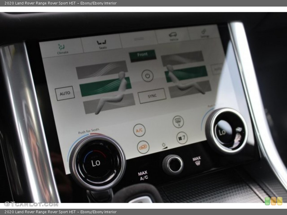 Ebony/Ebony Interior Controls for the 2020 Land Rover Range Rover Sport HST #137477394