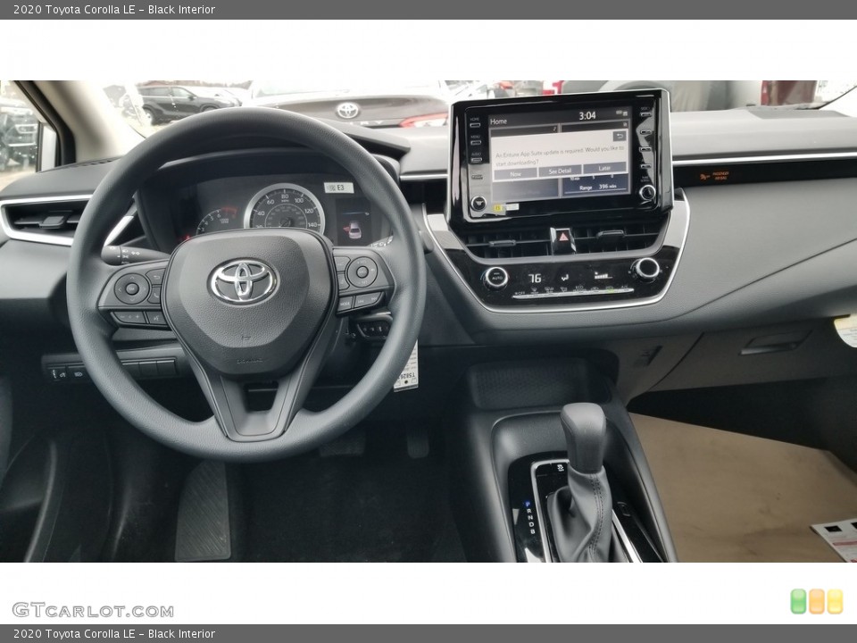 Black Interior Dashboard for the 2020 Toyota Corolla LE #137480457