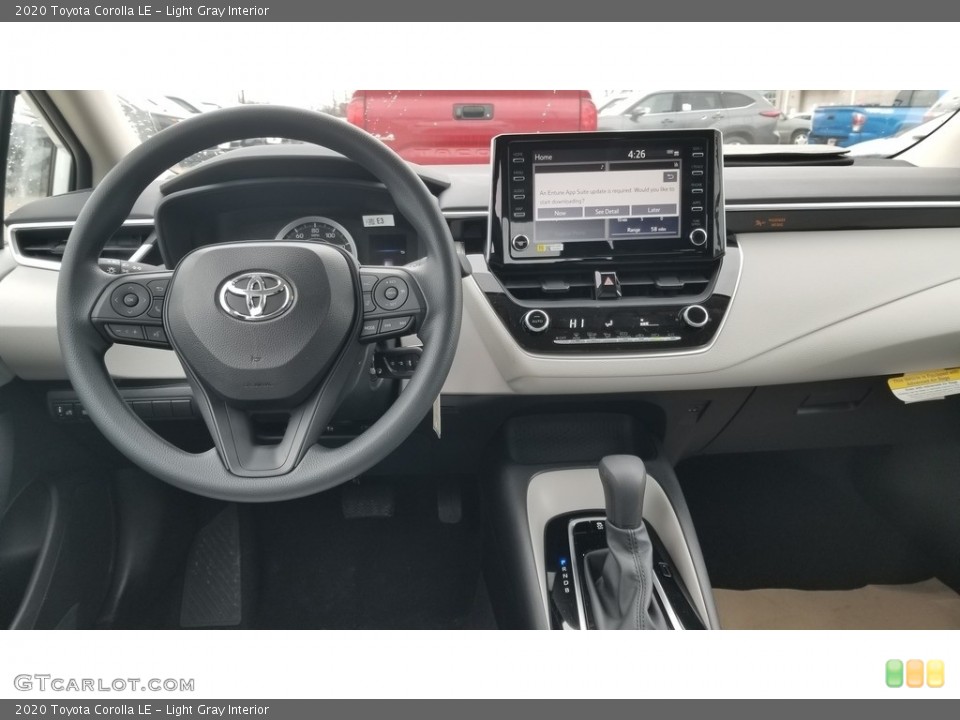 Light Gray Interior Dashboard for the 2020 Toyota Corolla LE #137480544