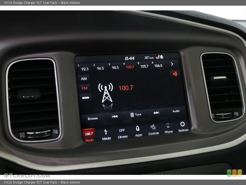 Black Interior Controls for the 2019 Dodge Charger R/T Scat Pack #137481576