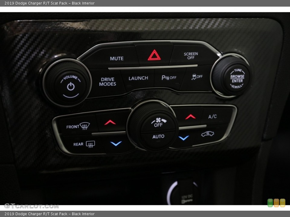 Black Interior Controls for the 2019 Dodge Charger R/T Scat Pack #137481726