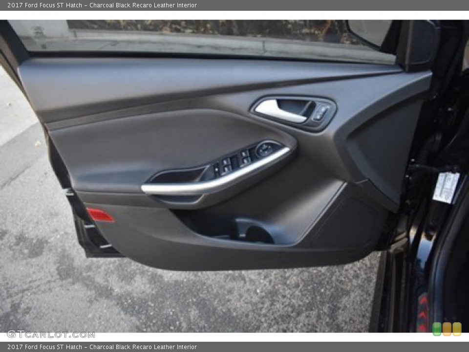 Charcoal Black Recaro Leather Interior Door Panel for the 2017 Ford Focus ST Hatch #137488092