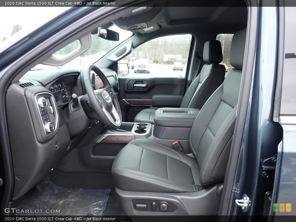 Jet Black Interior Front Seat for the 2020 GMC Sierra 1500 SLT Crew Cab 4WD #137491255