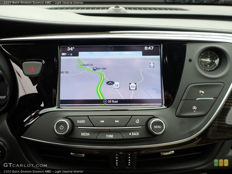 Light Neutral Interior Navigation for the 2020 Buick Envision Essence AWD #137493049