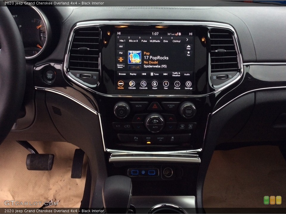 Black Interior Controls for the 2020 Jeep Grand Cherokee Overland 4x4 #137495872