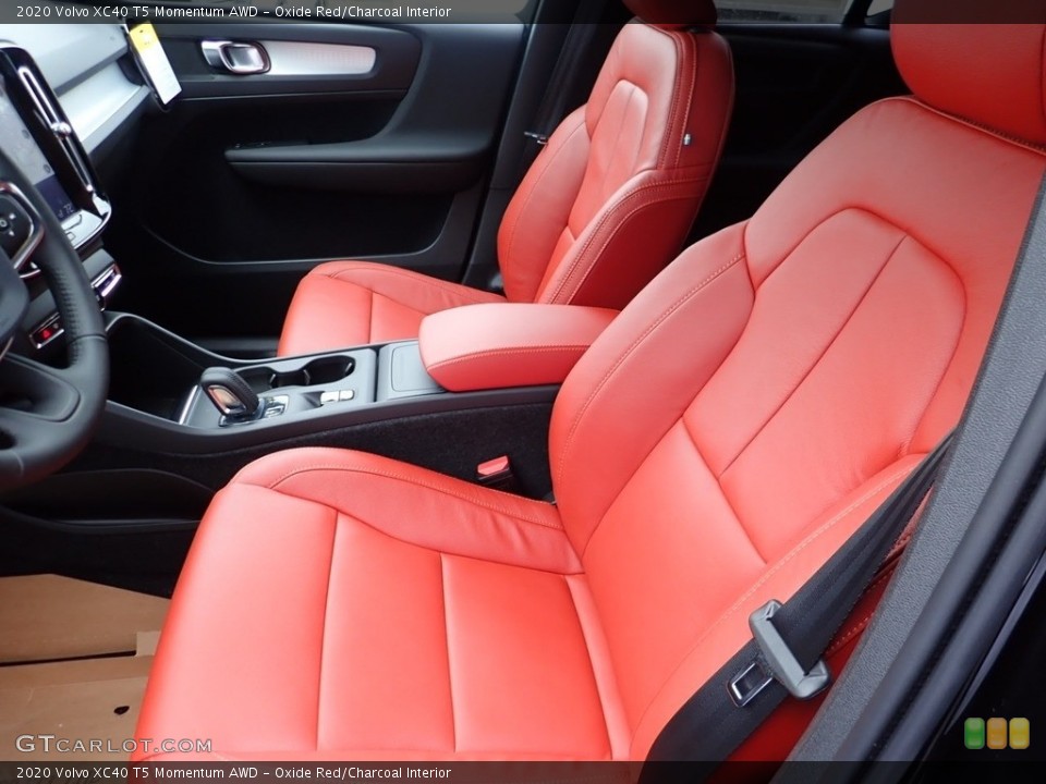 Oxide Red/Charcoal Interior Front Seat for the 2020 Volvo XC40 T5 Momentum AWD #137496241