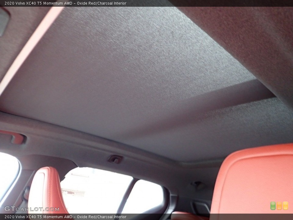 Oxide Red/Charcoal Interior Sunroof for the 2020 Volvo XC40 T5 Momentum AWD #137496376