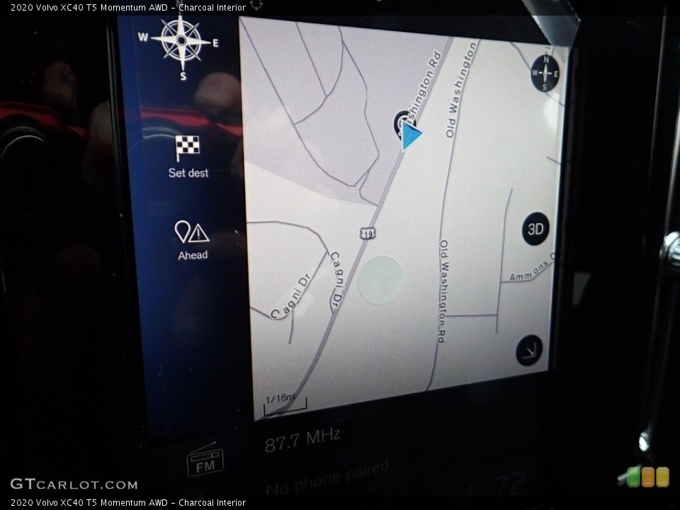 Charcoal Interior Navigation for the 2020 Volvo XC40 T5 Momentum AWD #137496841
