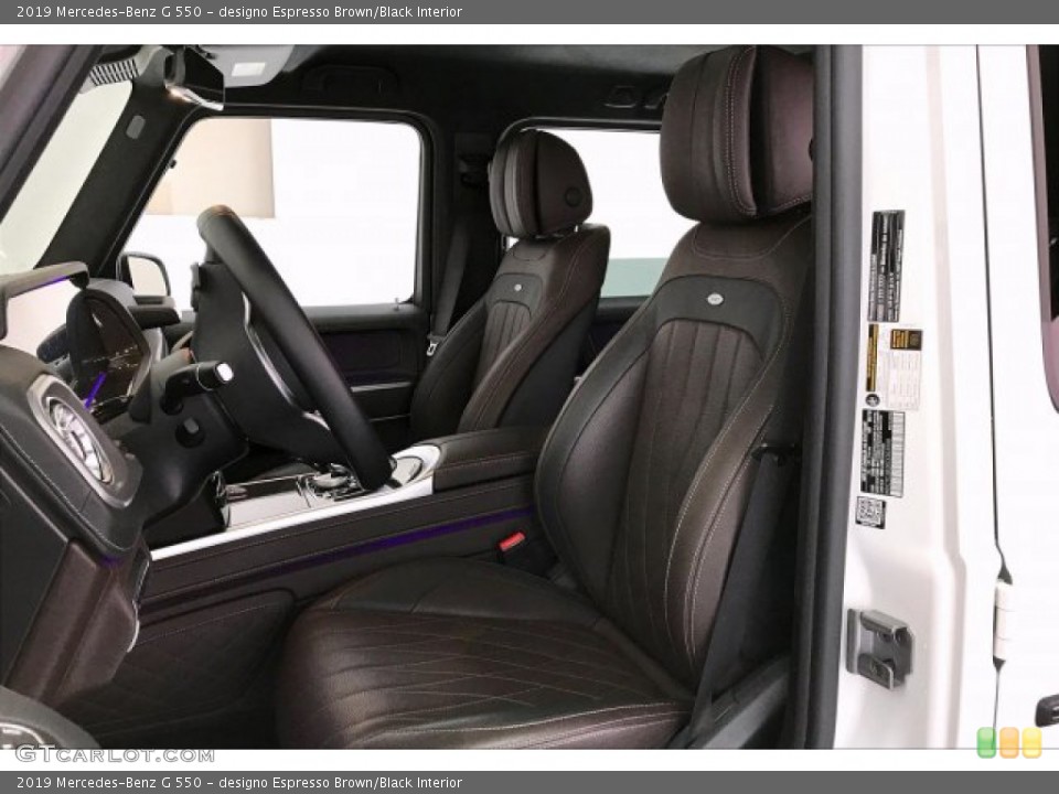 designo Espresso Brown/Black Interior Photo for the 2019 Mercedes-Benz G 550 #137507407