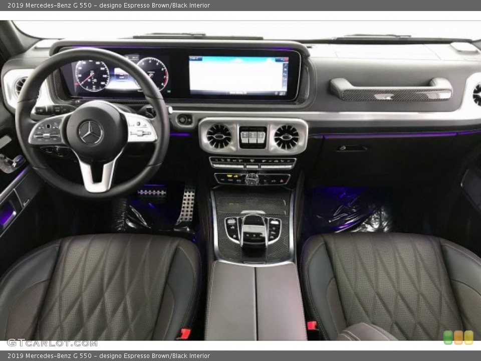 designo Espresso Brown/Black Interior Dashboard for the 2019 Mercedes-Benz G 550 #137507431