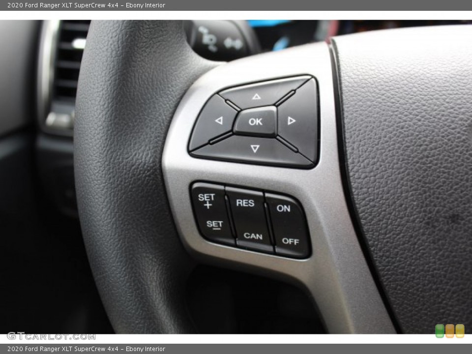 Ebony Interior Steering Wheel for the 2020 Ford Ranger XLT SuperCrew 4x4 #137512141
