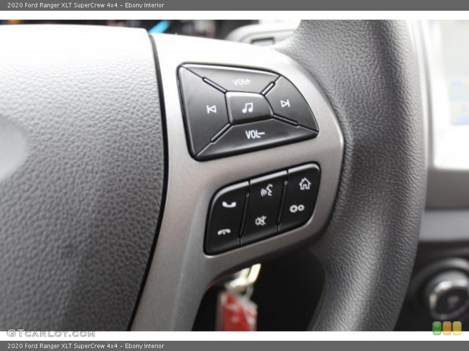 Ebony Interior Steering Wheel for the 2020 Ford Ranger XLT SuperCrew 4x4 #137512159