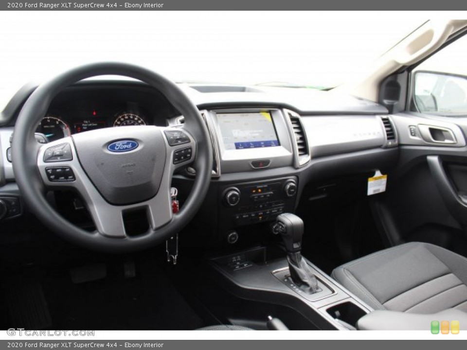 Ebony Interior Dashboard for the 2020 Ford Ranger XLT SuperCrew 4x4 #137512321