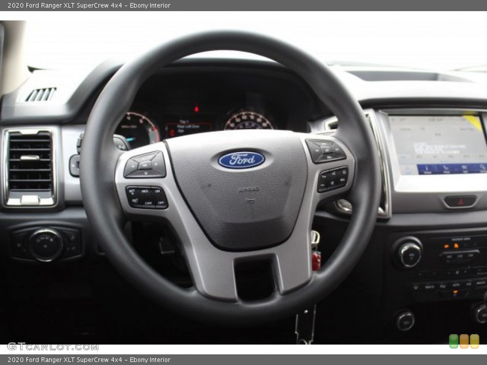 Ebony Interior Steering Wheel for the 2020 Ford Ranger XLT SuperCrew 4x4 #137512345