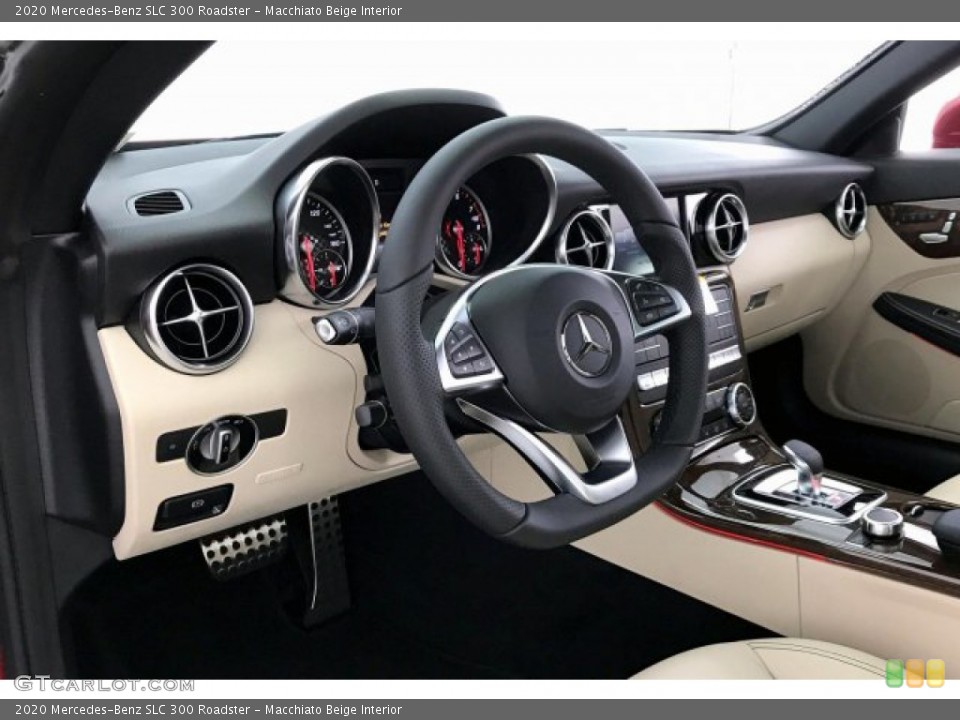 Macchiato Beige Interior Dashboard for the 2020 Mercedes-Benz SLC 300 Roadster #137513836