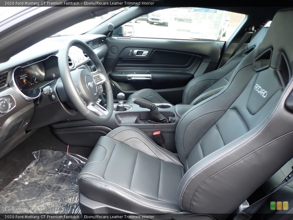 Ebony/Recaro Leather Trimmed 2020 Ford Mustang Interiors