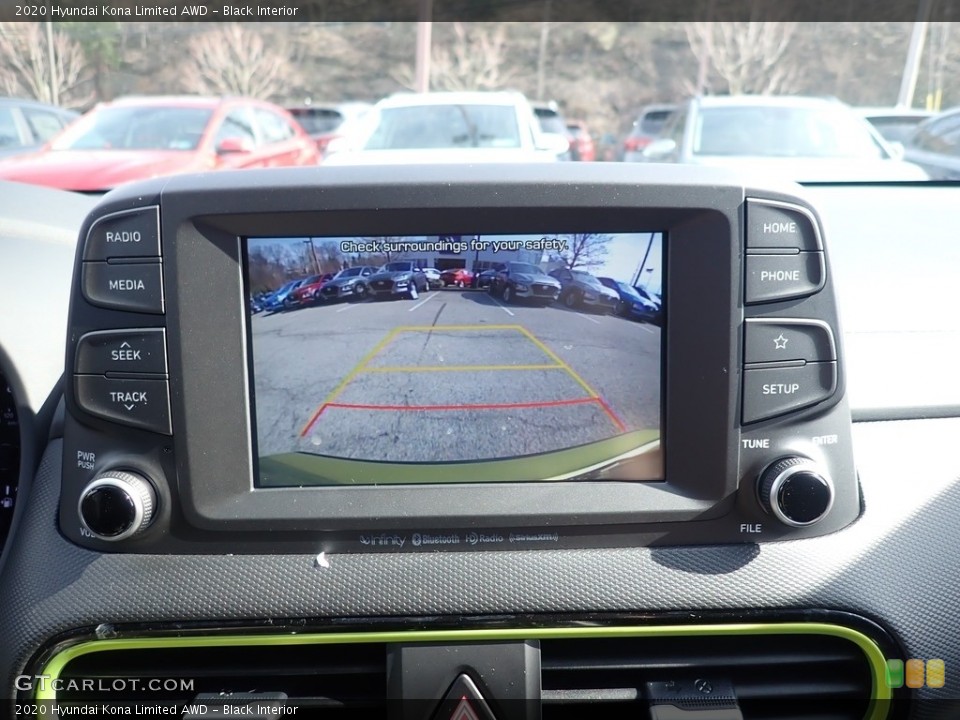 Black Interior Navigation for the 2020 Hyundai Kona Limited AWD #137524281