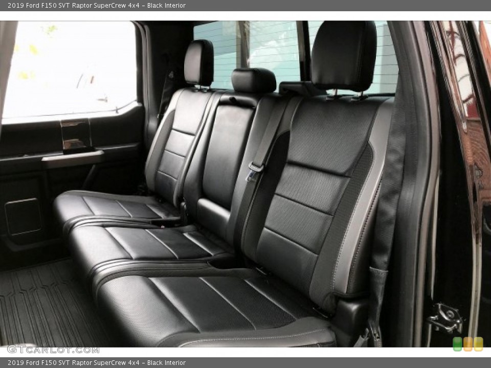 Black Interior Rear Seat for the 2019 Ford F150 SVT Raptor SuperCrew 4x4 #137524695