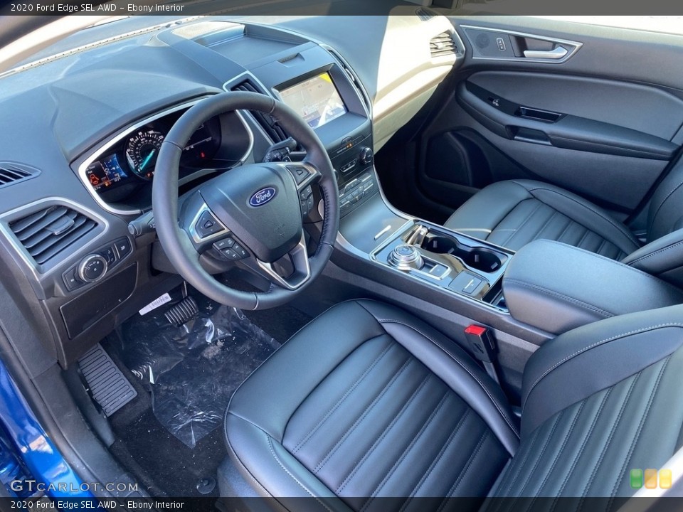 Ebony Interior Photo for the 2020 Ford Edge SEL AWD #137524821