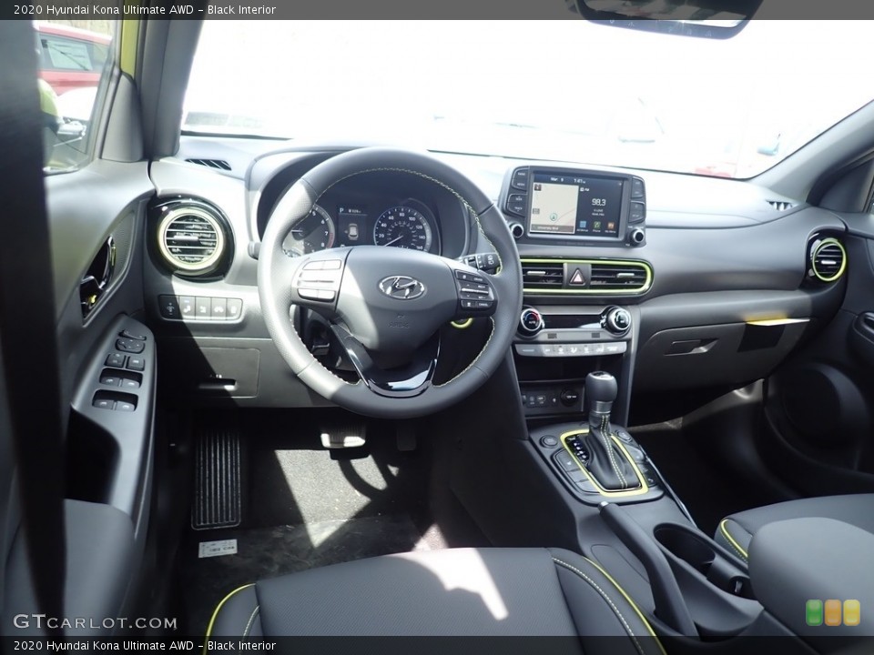 Black Interior Front Seat for the 2020 Hyundai Kona Ultimate AWD #137525241