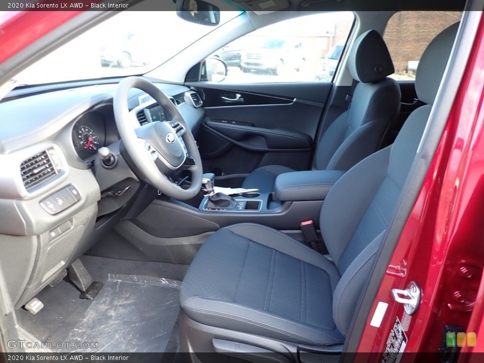Black Interior Front Seat for the 2020 Kia Sorento LX AWD #137525601