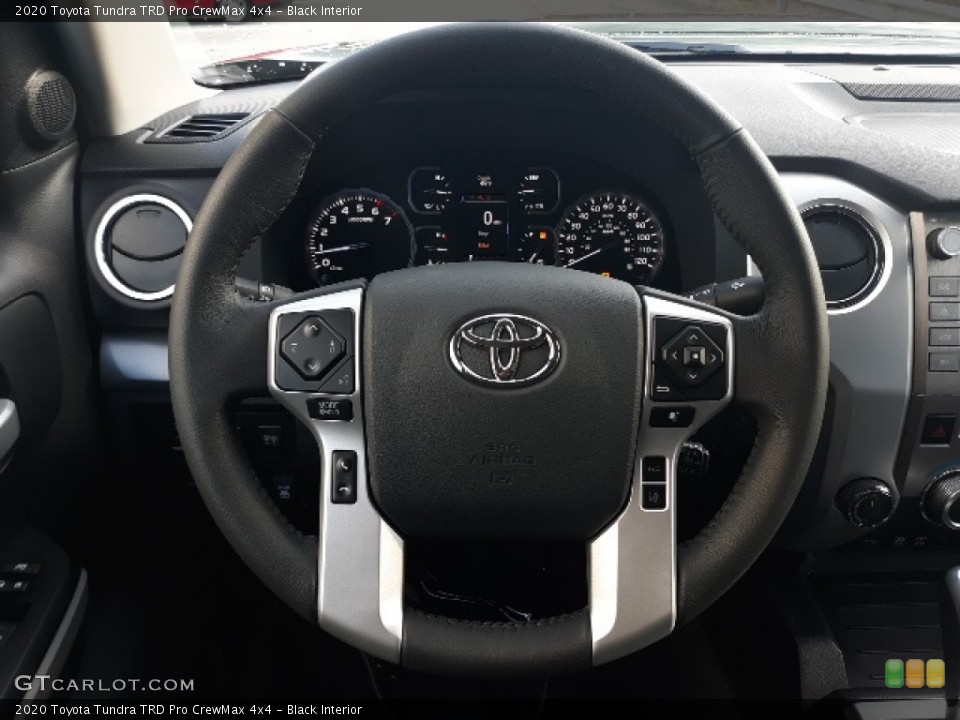 Black Interior Steering Wheel for the 2020 Toyota Tundra TRD Pro CrewMax 4x4 #137530389