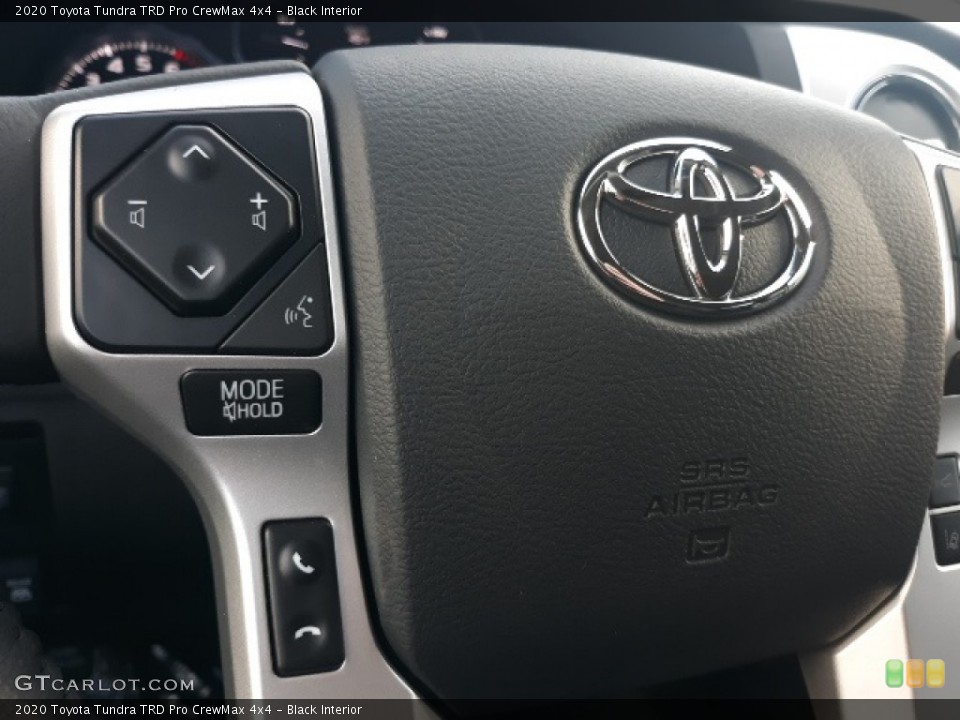 Black Interior Steering Wheel for the 2020 Toyota Tundra TRD Pro CrewMax 4x4 #137530392