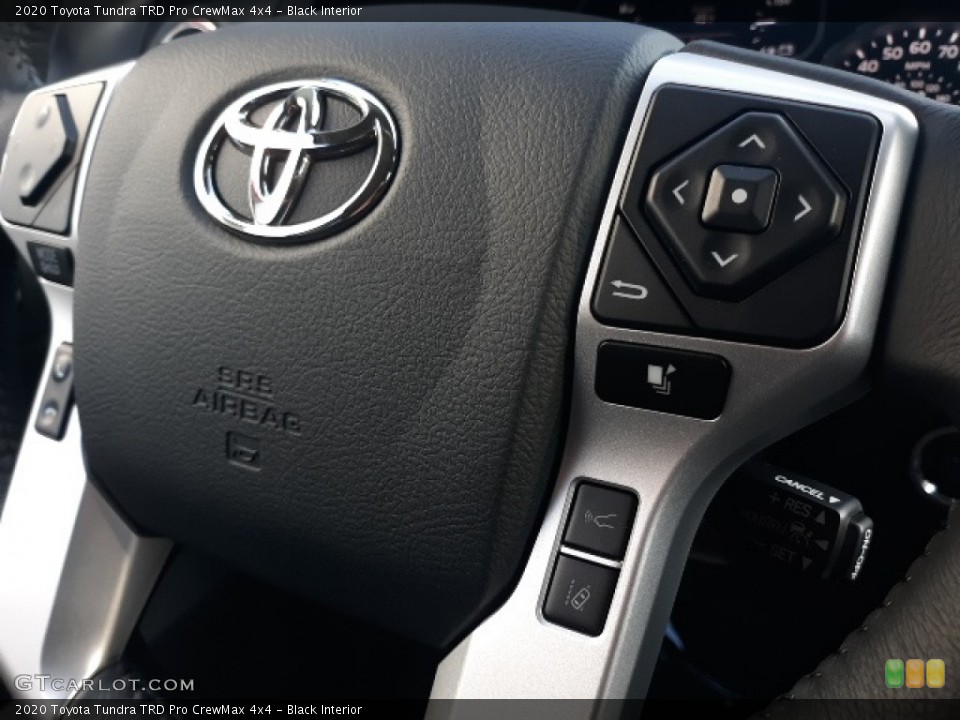Black Interior Steering Wheel for the 2020 Toyota Tundra TRD Pro CrewMax 4x4 #137530395